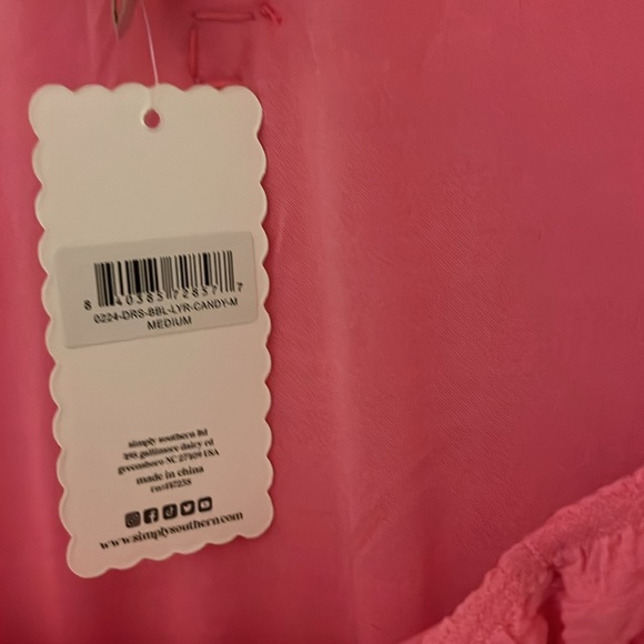 NWT Gorgeous Simply Southern Bubble Tiered Ruffle in Candy Size Medium - Picture 5 of 10